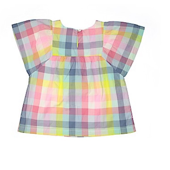 Gap Kids Half Shirt Pastels Pink, Blue, Yellow. Size Medium. EUC. - Picture 2 of 2